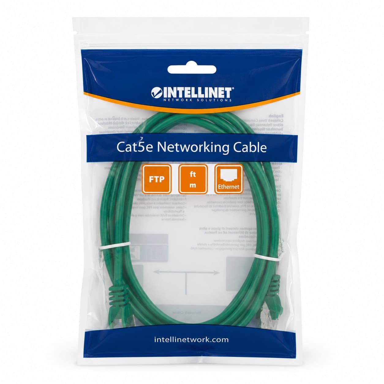 Cavo di rete Patch in Rame Schermato Cat. 5e Verde FTP 2 mt - 20