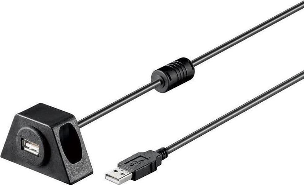 Prolunga USB 2.0 fissabile con viti 1,2 m Nero - 2