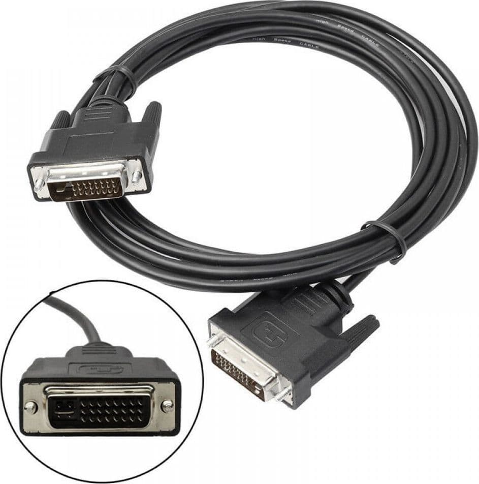 Cavo Monitor DVI Analogico digitale M/M Dual Link 1,8 mt (DVI-I) - 4