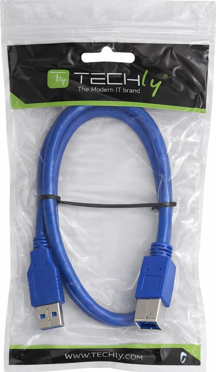 Cavo USB 3.2 Superspeed A maschio/B maschio 2 m blu - 25