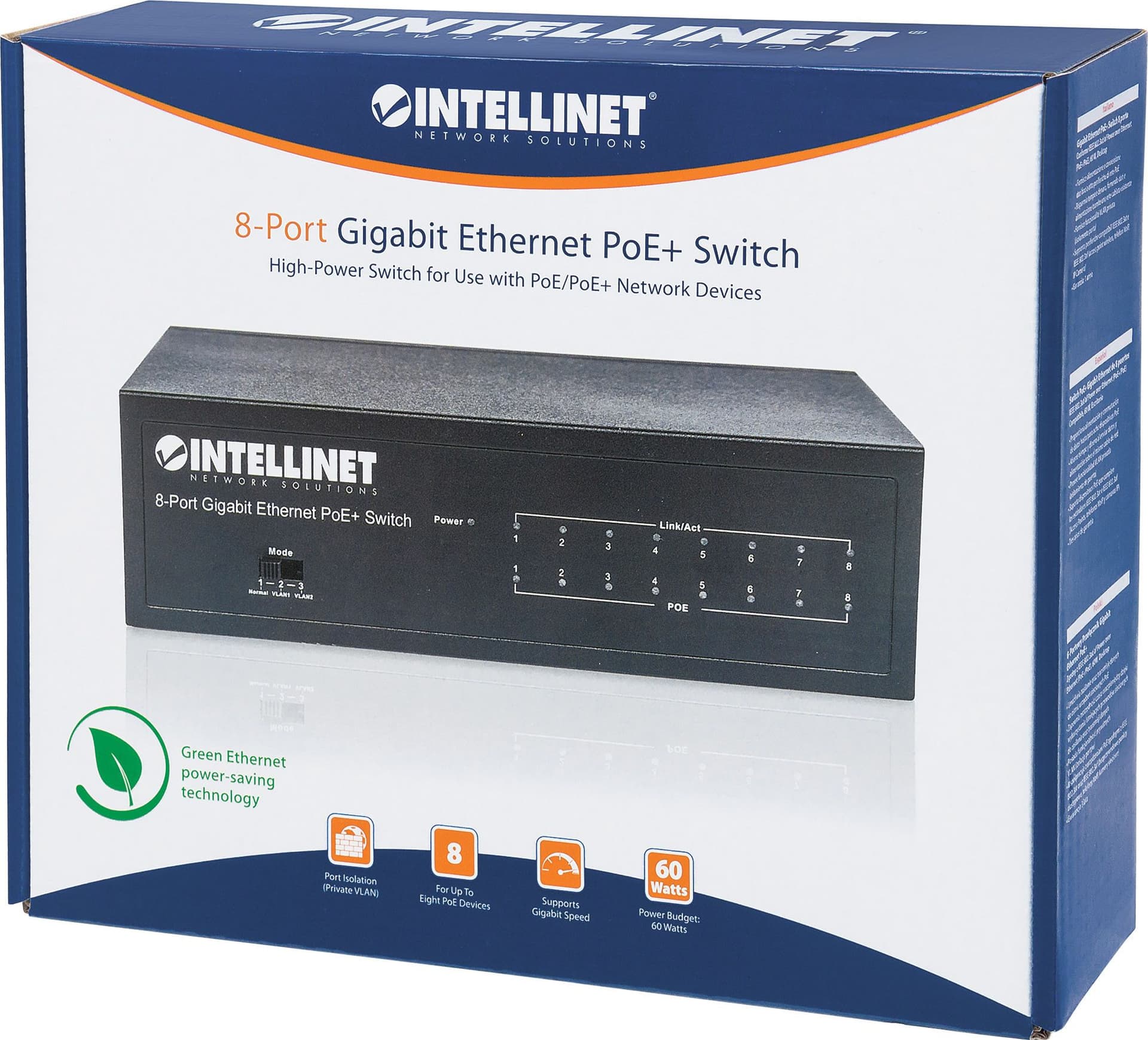 Switch Gigabit Ethernet 8 Porte PoE+ - 5
