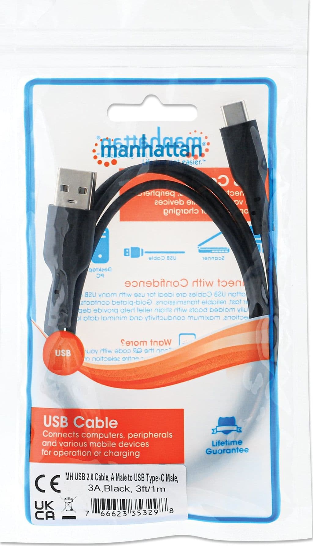 Cavo HiSpeed USB A Maschio / USB-C Maschio 2m Nero - 29
