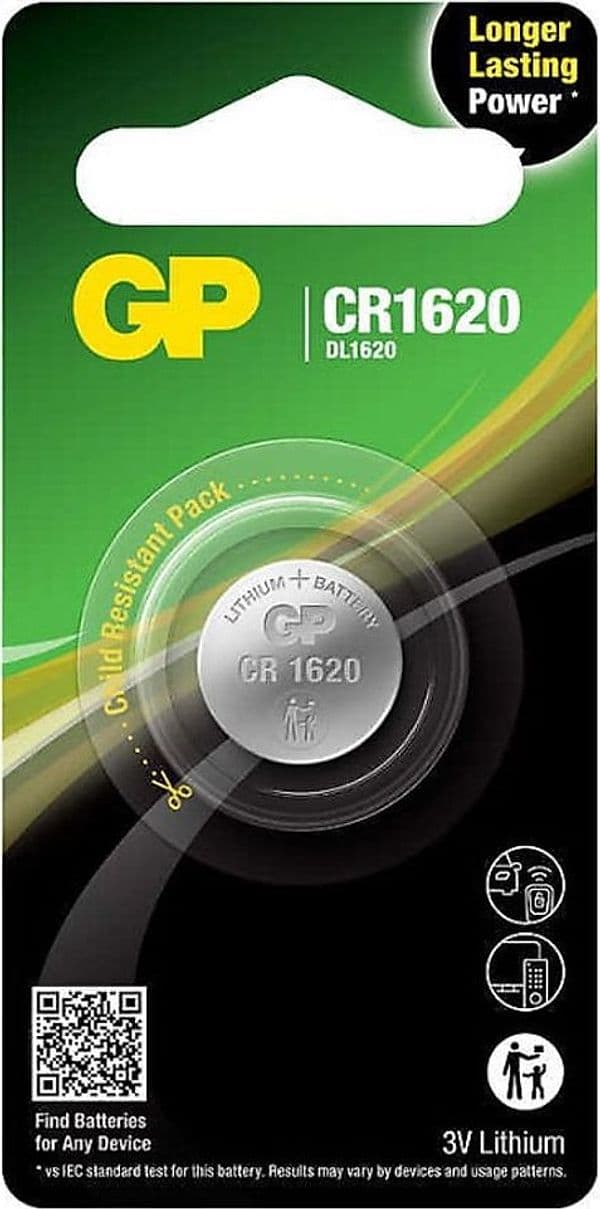 Blister 1 Batteria Litio a Bottone CR1620 - 2