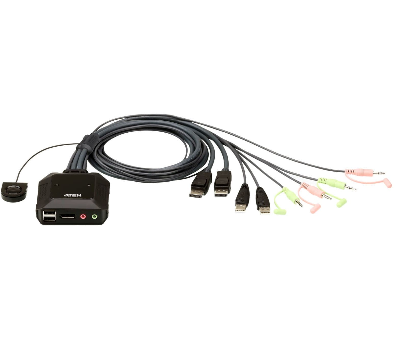 Switch KVM per doppio schermo DisplayPort (ThunderBolt) 2 USB, CS22DP - 6