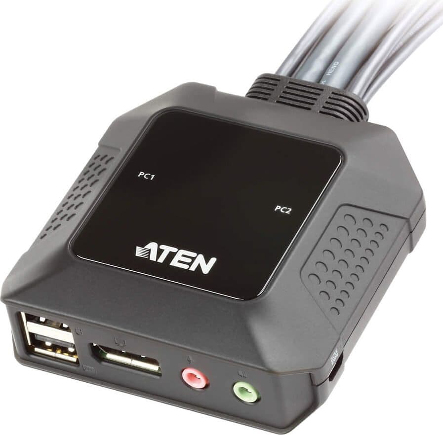 Switch KVM per doppio schermo DisplayPort (ThunderBolt) 2 USB, CS22DP - 8