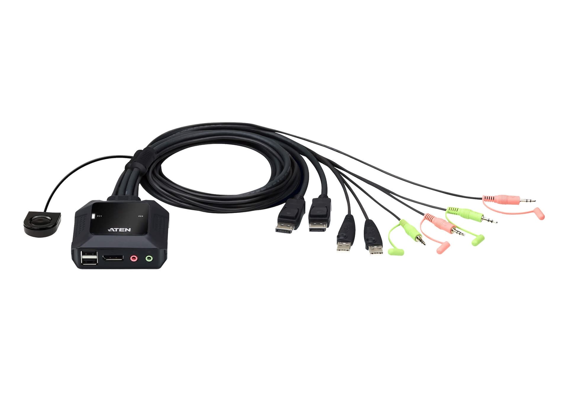 Switch KVM per doppio schermo DisplayPort (ThunderBolt) 2 USB, CS22DP - 9