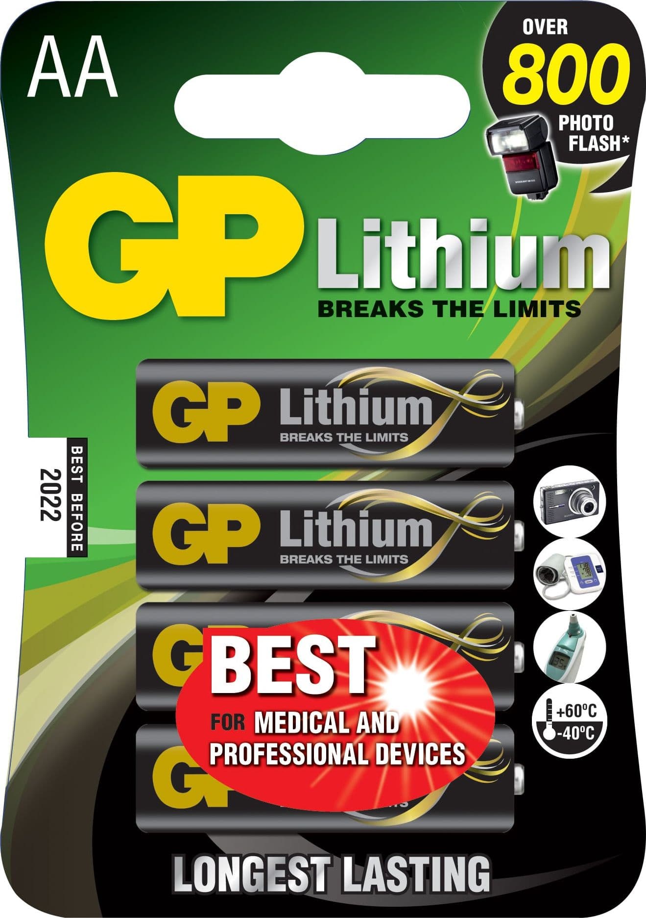 Blister 4 Batterie Litio Stilo AA 1,5V/15LF Longest Lasting - 3
