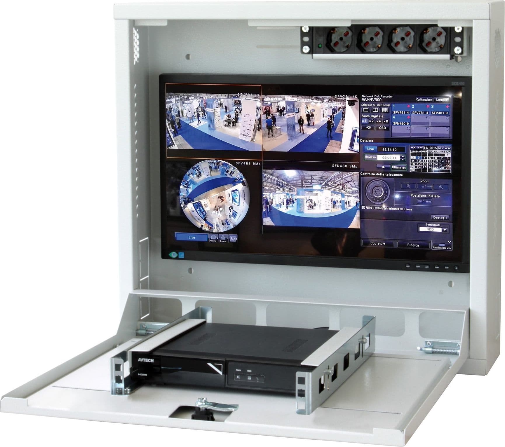 Box di sicurezza per DVR sistemi di videosorveglianza Bianco con Anti-intrusione - 14
