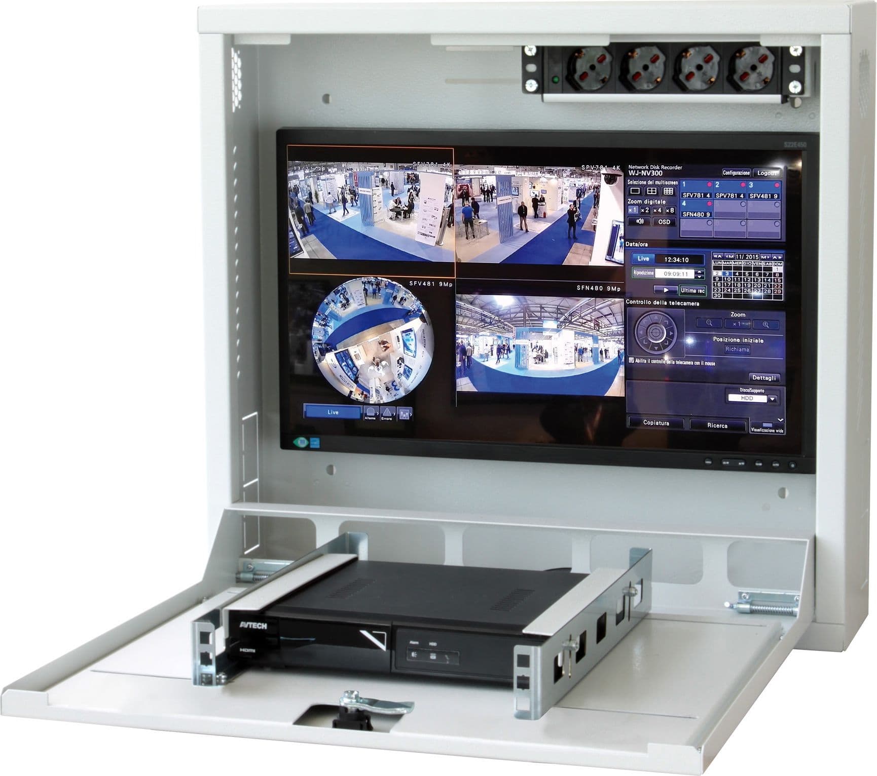 Box di sicurezza per DVR sistemi di videosorveglianza Bianco con Anti-intrusione - 6