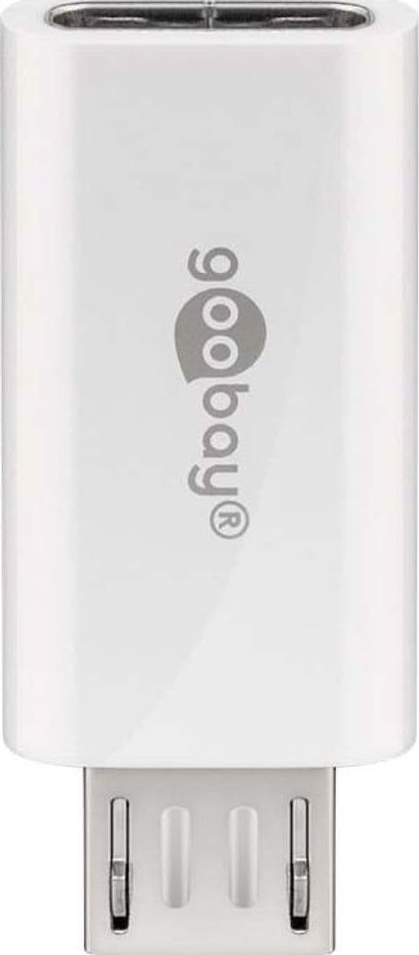 Adattatore Micro USB Maschio a USB-C&trade Femmina Bianco - 3