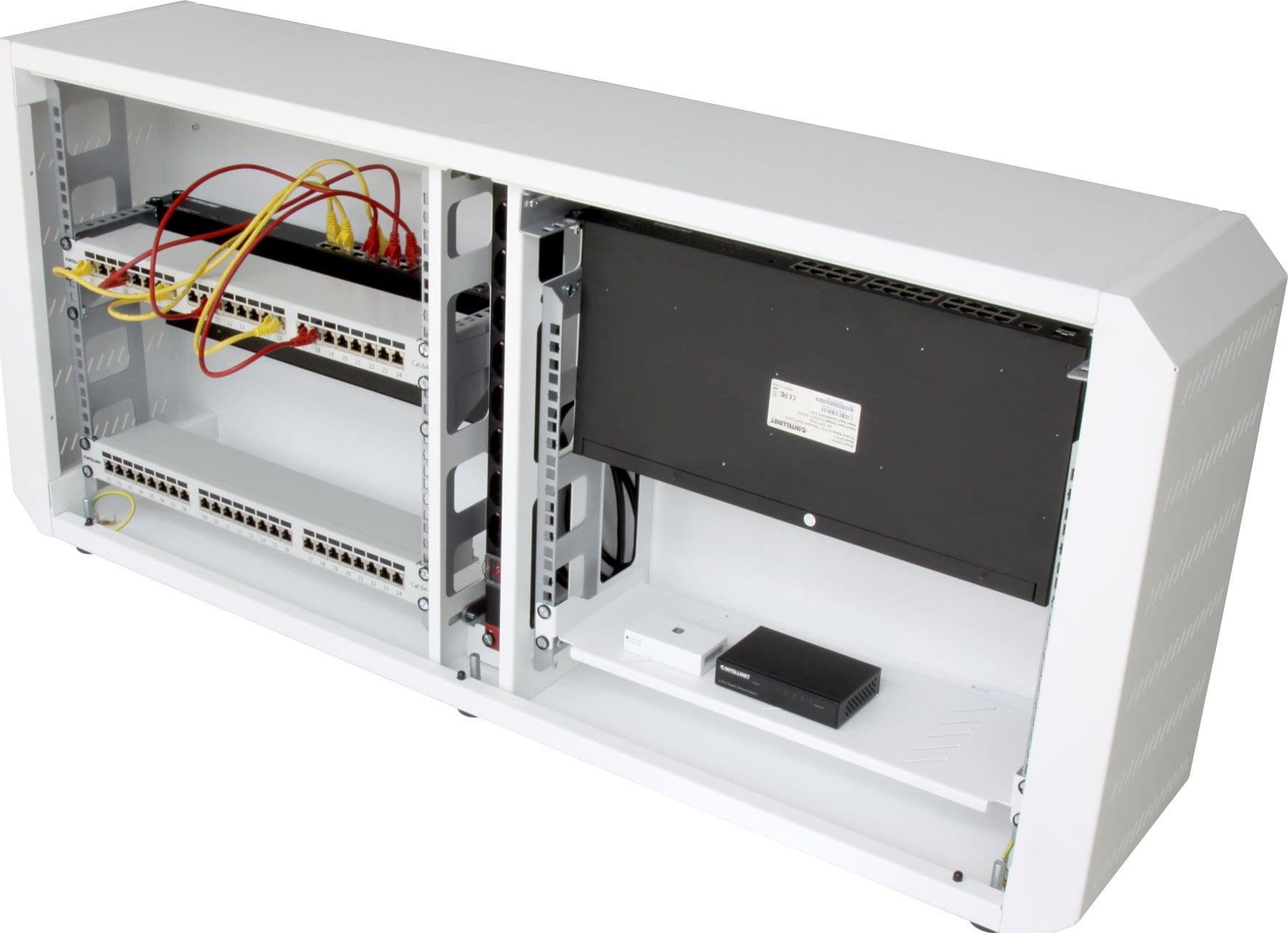 Armadio rack 19'' Ghost con porta cieca Bianco - 4
