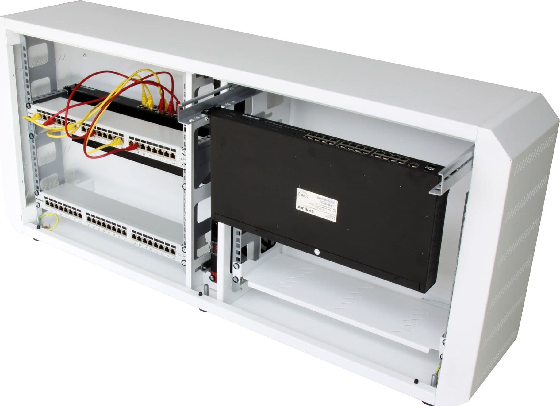 Armadio rack 19'' Ghost con porta grigliata Bianco - 3