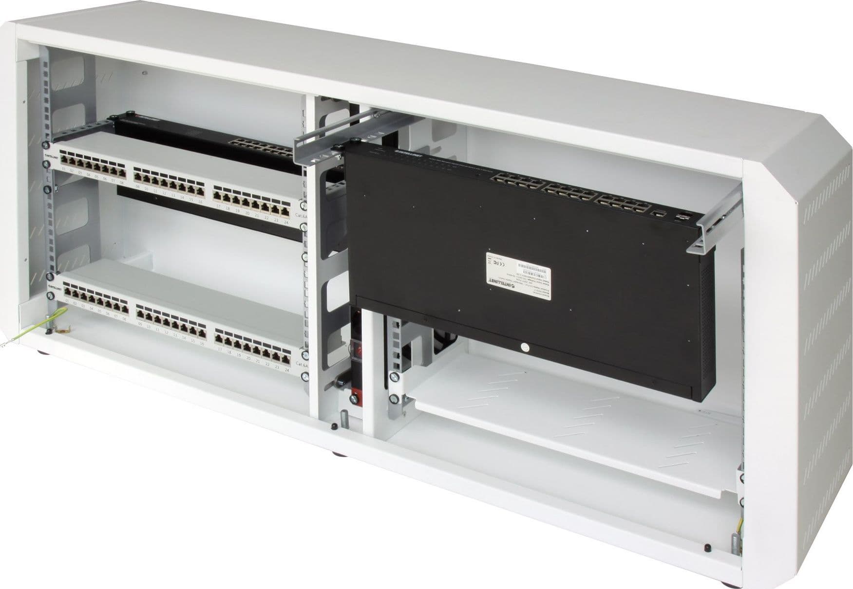 Armadio rack 19'' Ghost con porta grigliata Bianco - 4