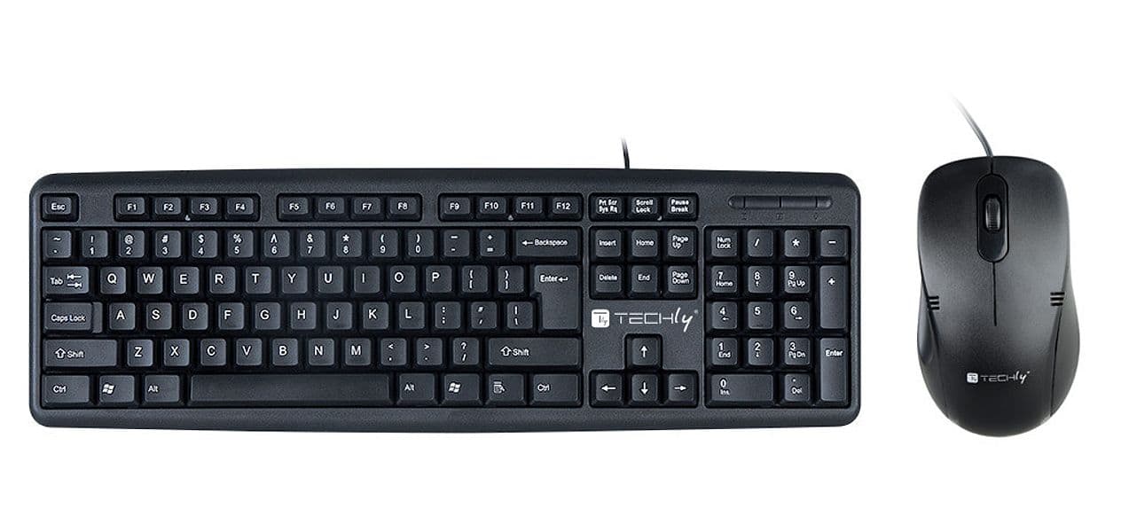 Kit Tastiera e Mouse USB Nero - 8