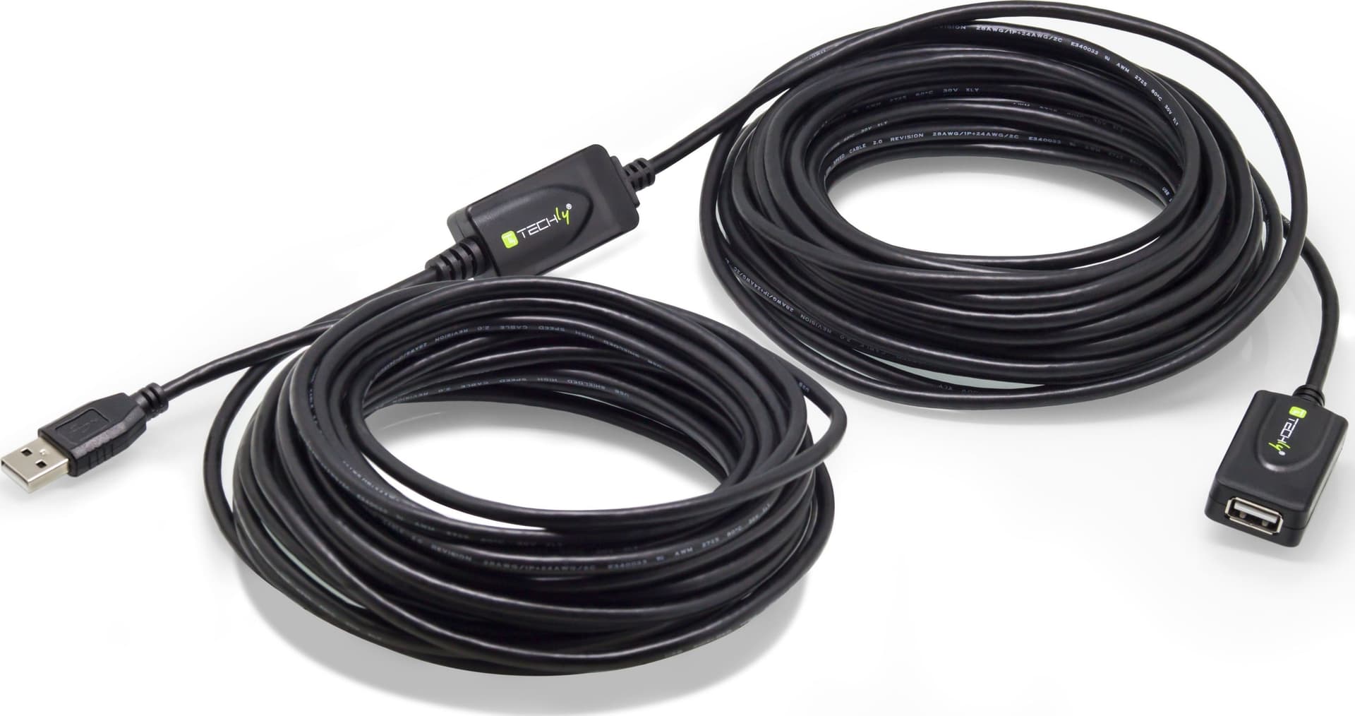 Cavo Prolunga Attivo Extender USB Hi Speed Estensore di Segnale 20m Nero - 20