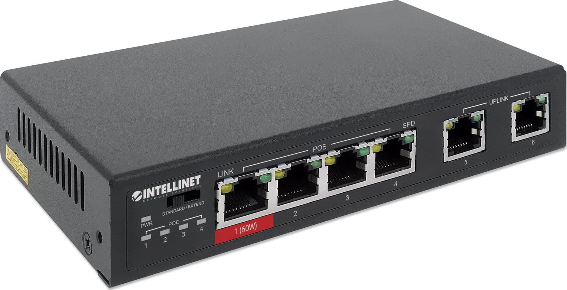 Fast Ethernet Switch a 6 porte con 4 porte PoE (1 x High-Power PoE) - 17