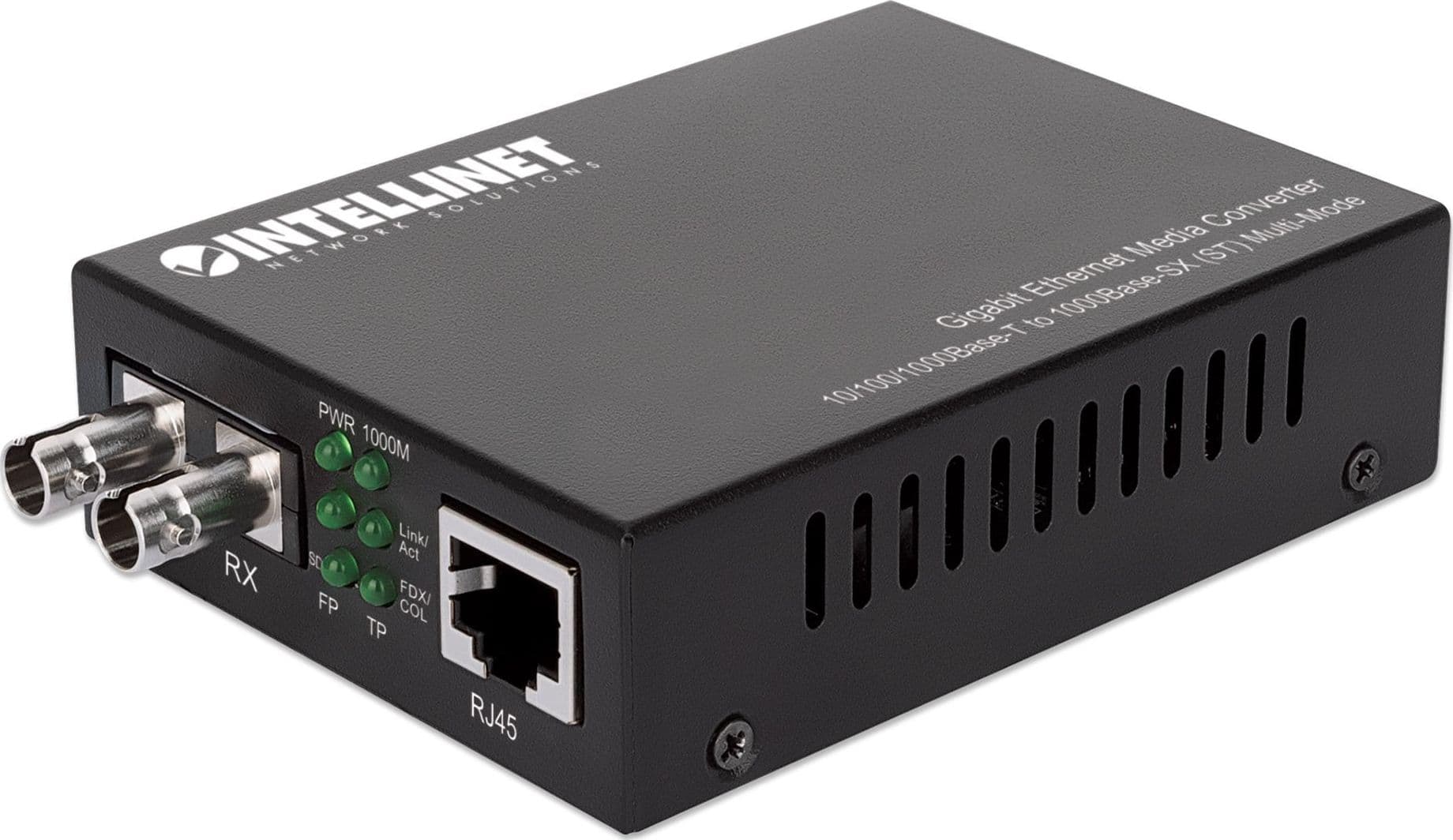 Media Converter Gigabit Ethernet Fibra ST Multimodale - 12