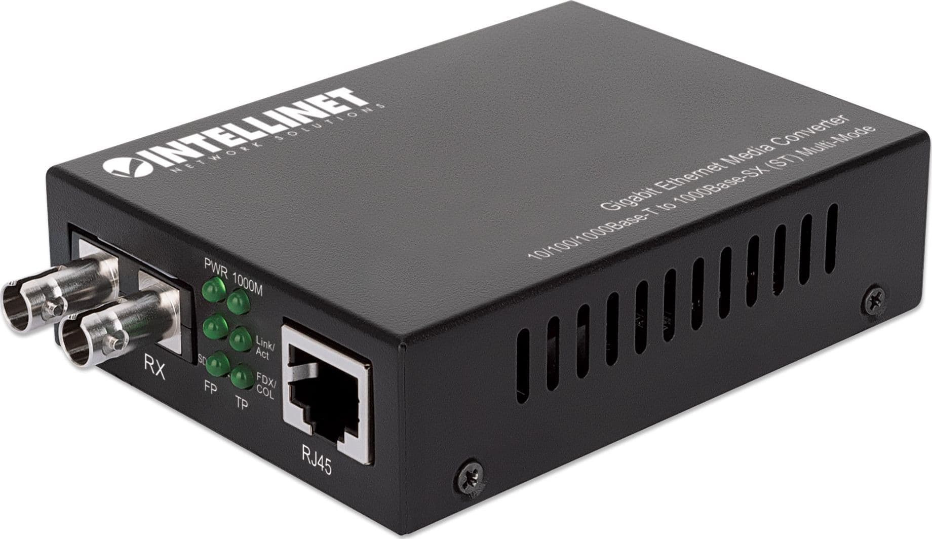 Media Converter Gigabit Ethernet Fibra ST Multimodale - 9