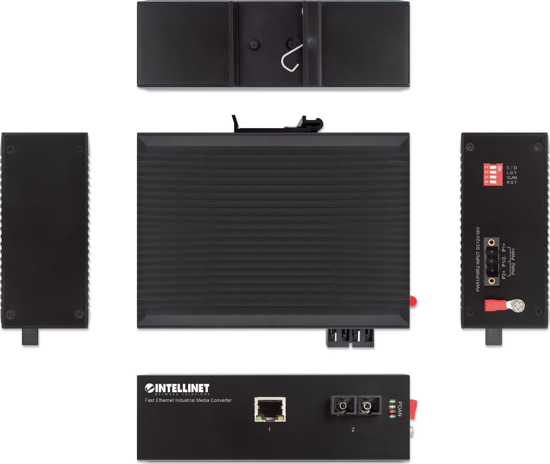 Media Converter Industriale Fast Ethernet 100Base-FX SC - 10