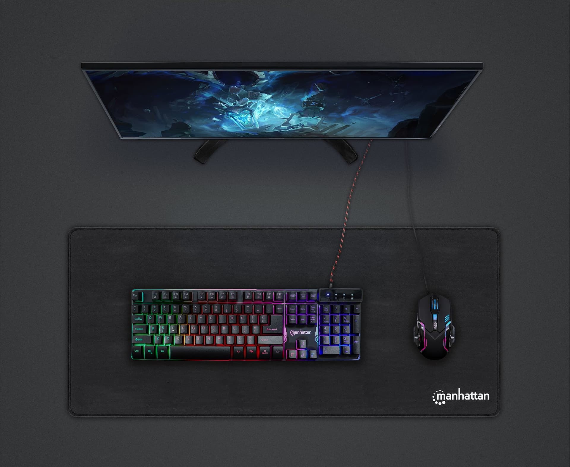 Tappetino Mouse Gaming XXL Standard Nero - 2