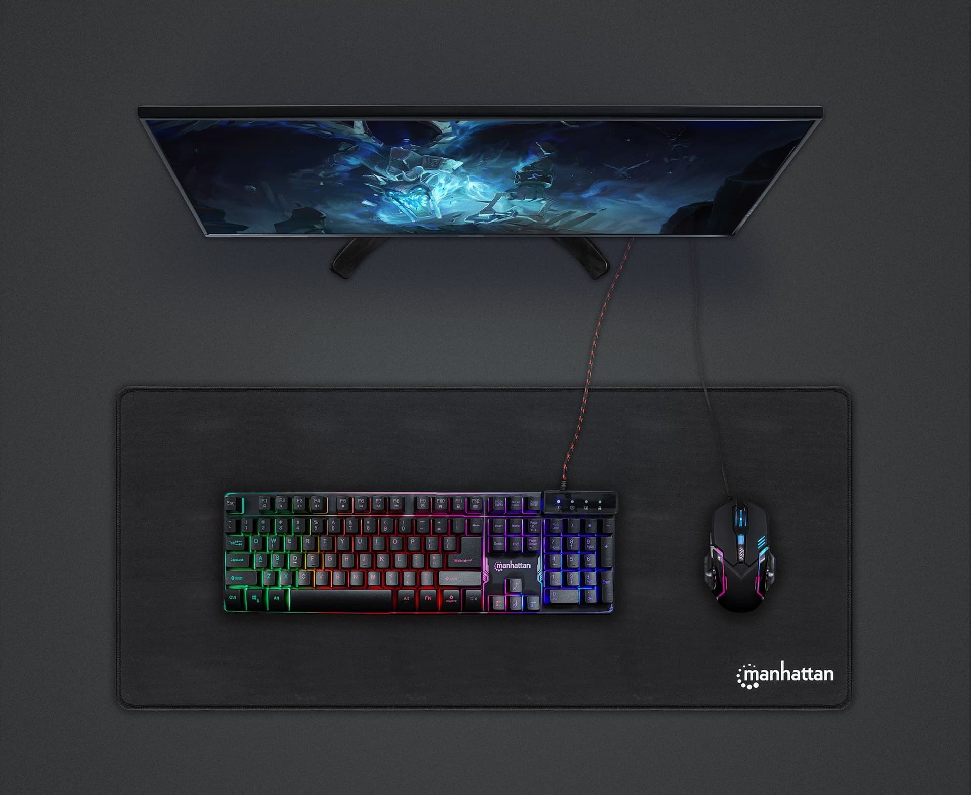 Tappetino Mouse Gaming XXL Standard Nero - 12
