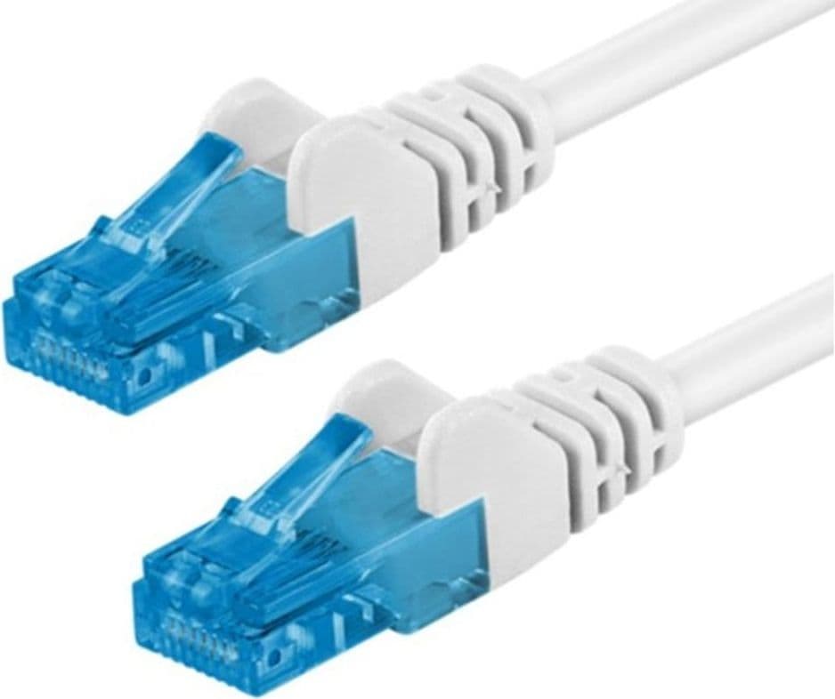 Cavo di rete Patch in Rame Cat. 6A Bianco U/UTP 1 m - 2