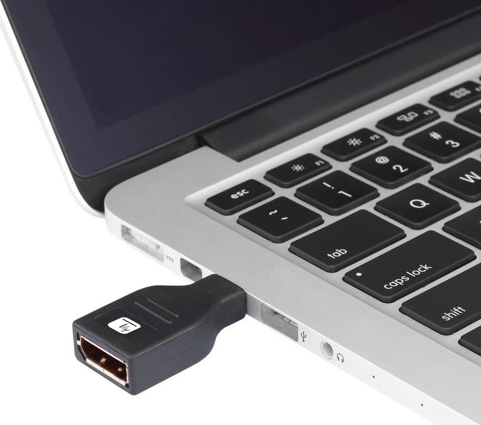 Adattatore Mini DisplayPort M (Thunderbolt)/DisplayPort F 4K Nero - 7