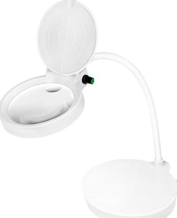 Lampada LED da Tavolo con Lente d'ingrandimento a 8 e 36 Diottrie Dimmerabile - 2