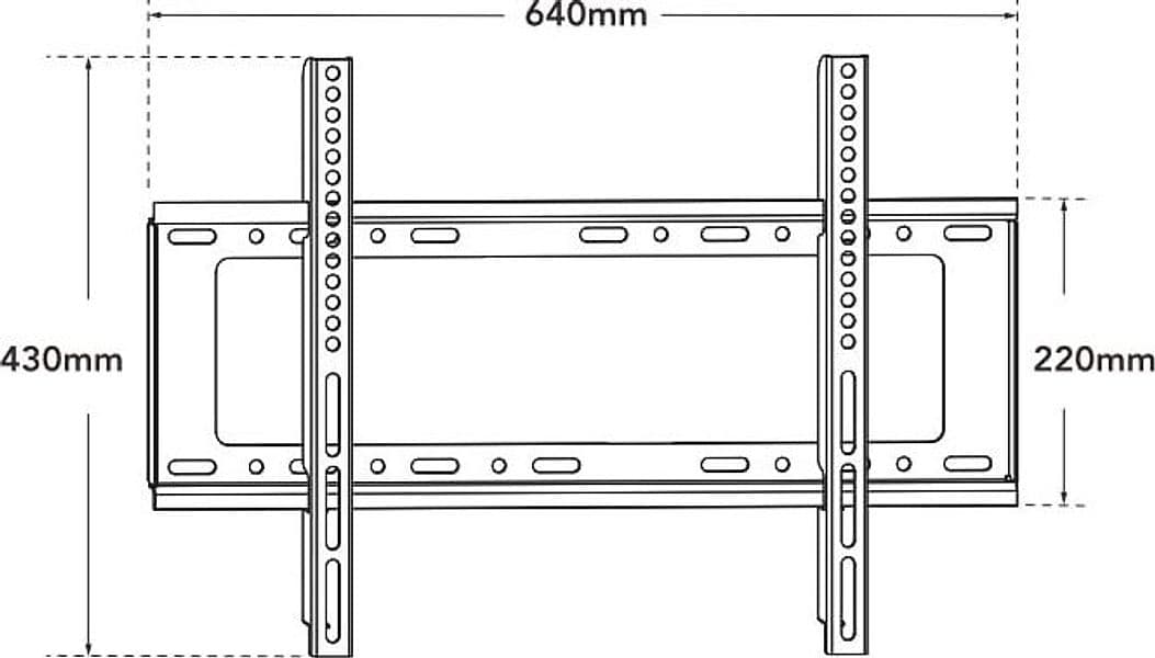 Staffa a Muro Fissa Slim TV LED LCD 30-70'' Nero - 4