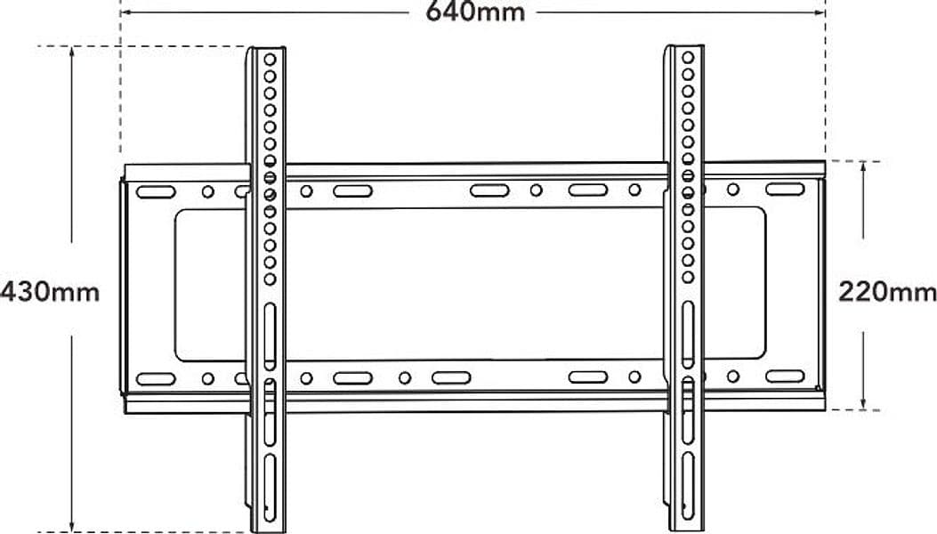 Staffa a Muro Fissa Slim TV LED LCD 30-70'' Nero - 8