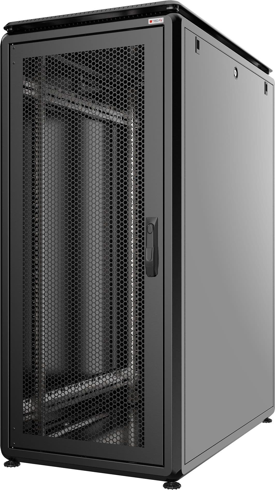 Armadio Server Rack 19'' 600x1000 26U Nero Serie Evolution Porta Grigliata - 12