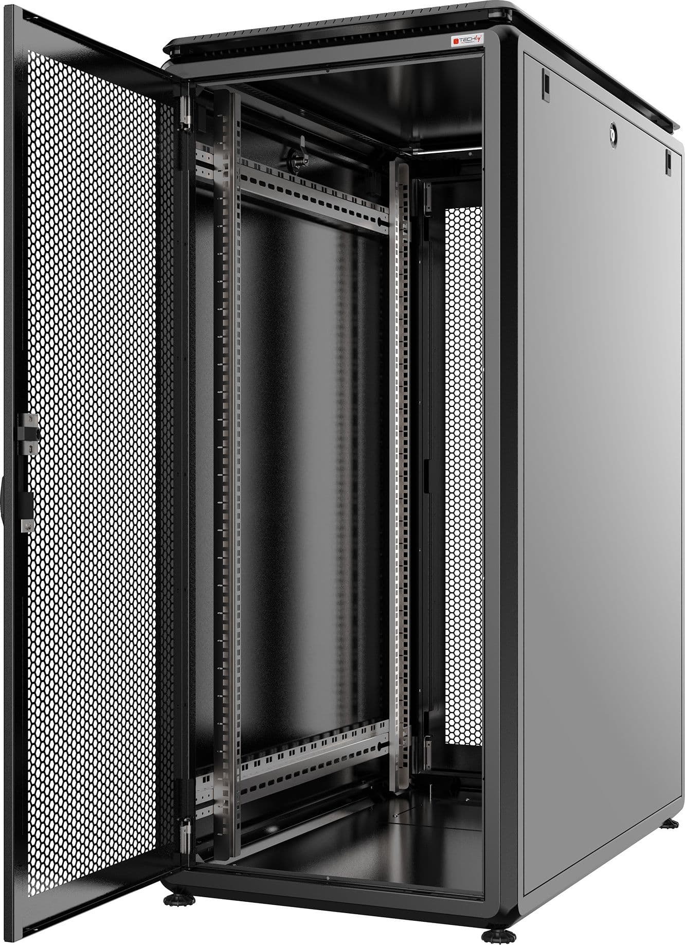 Armadio Server Rack 19'' 600x1000 26U Nero Serie Evolution Porta Grigliata - 5