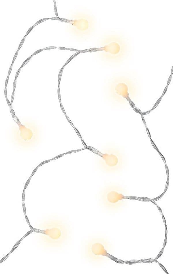 Stringa 80 LED Globo IP44 Bianco Caldo a Batteria con Timer - 3