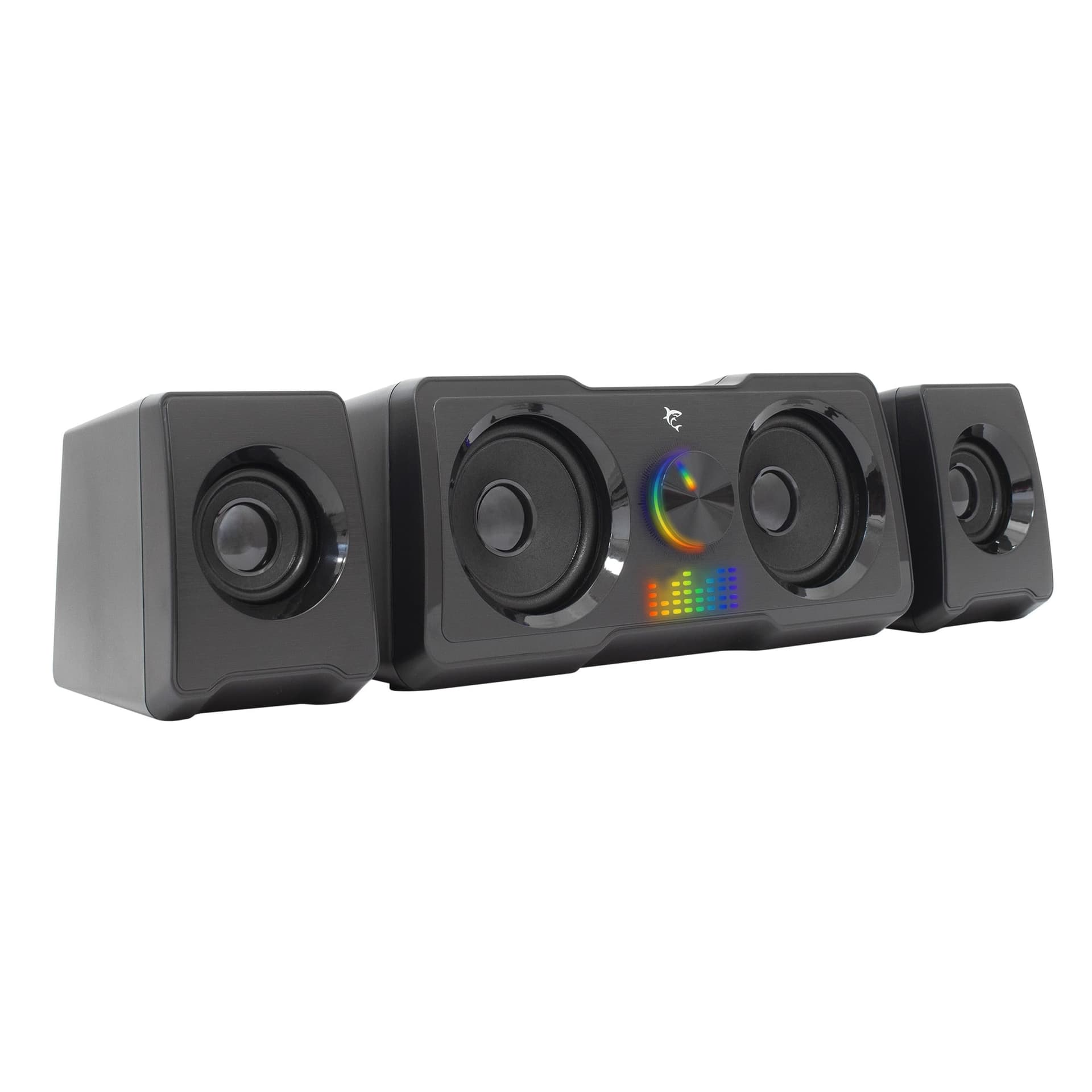 Sistema Altoparlanti Gaming Stereo Illuminazione RGB 7 Colori USB 3,5 mm - 12