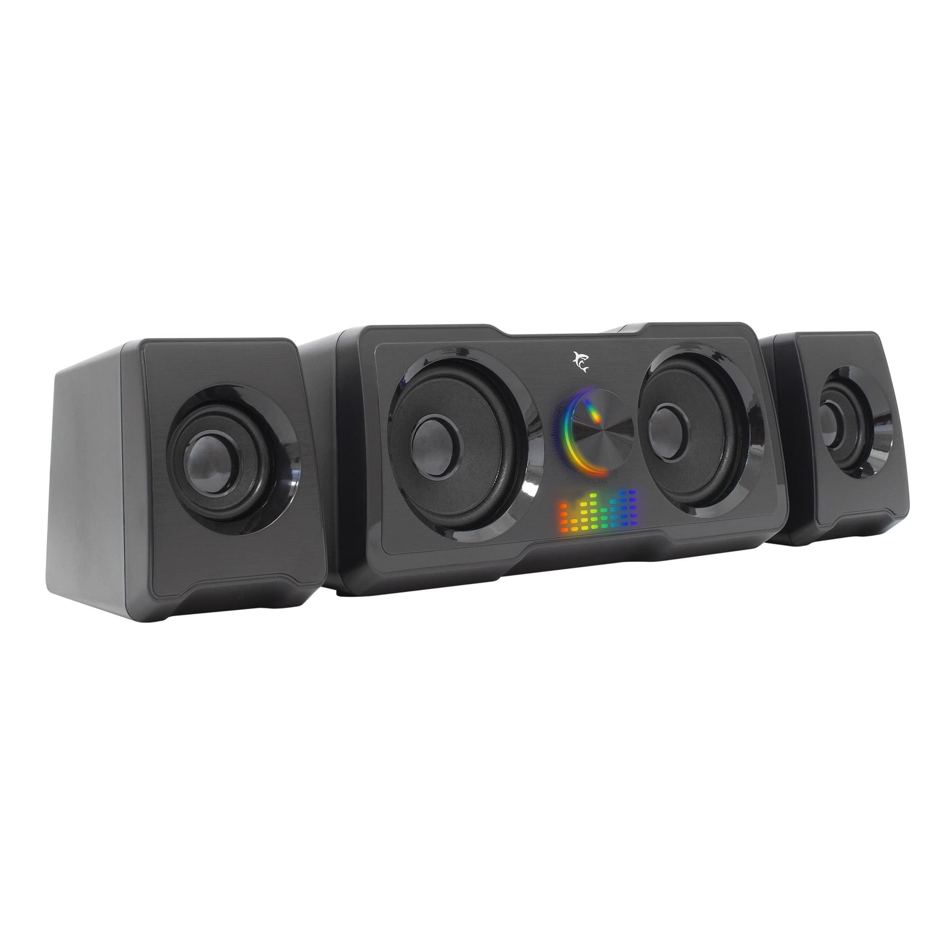 Sistema Altoparlanti Gaming Stereo Illuminazione RGB 7 Colori USB 3,5 mm - 7