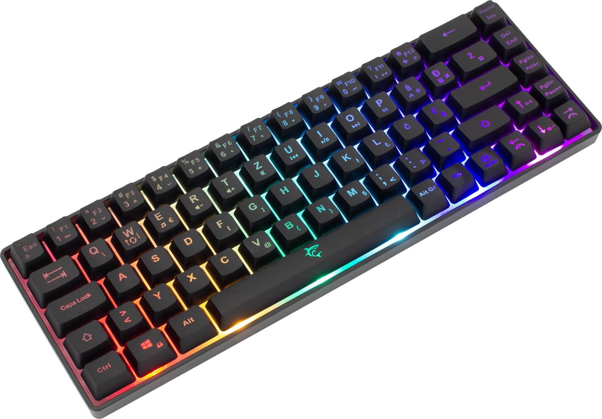 Tastiera Gaming USB 68 Tasti con Retroilluminazione LED RGB Nero - 14