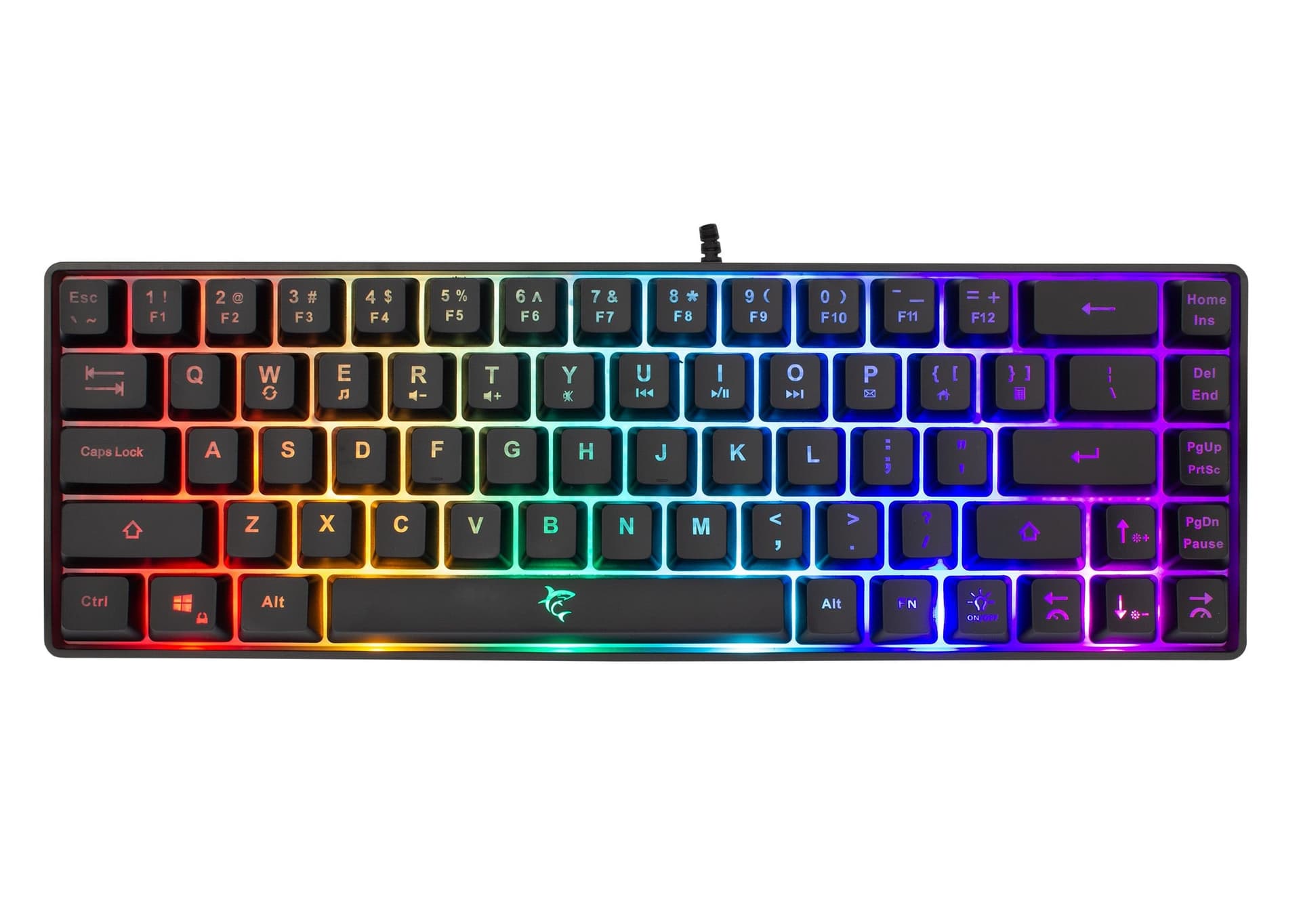 Tastiera Gaming USB 68 Tasti con Retroilluminazione LED RGB Nero - 17