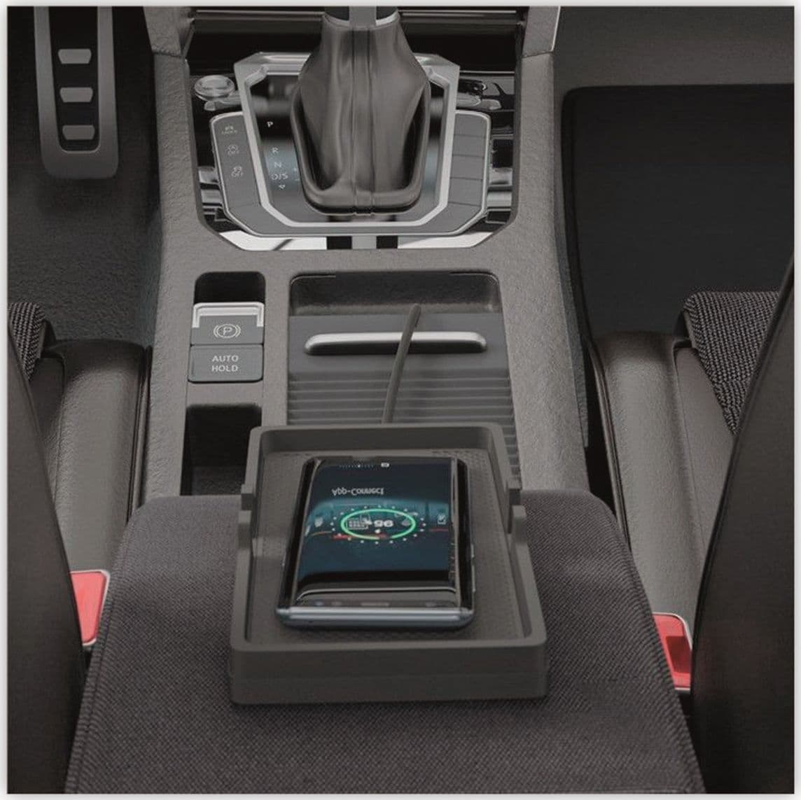 Caricatore Smartphone Qi Wireless da Auto 15W Silicone Nero - 3