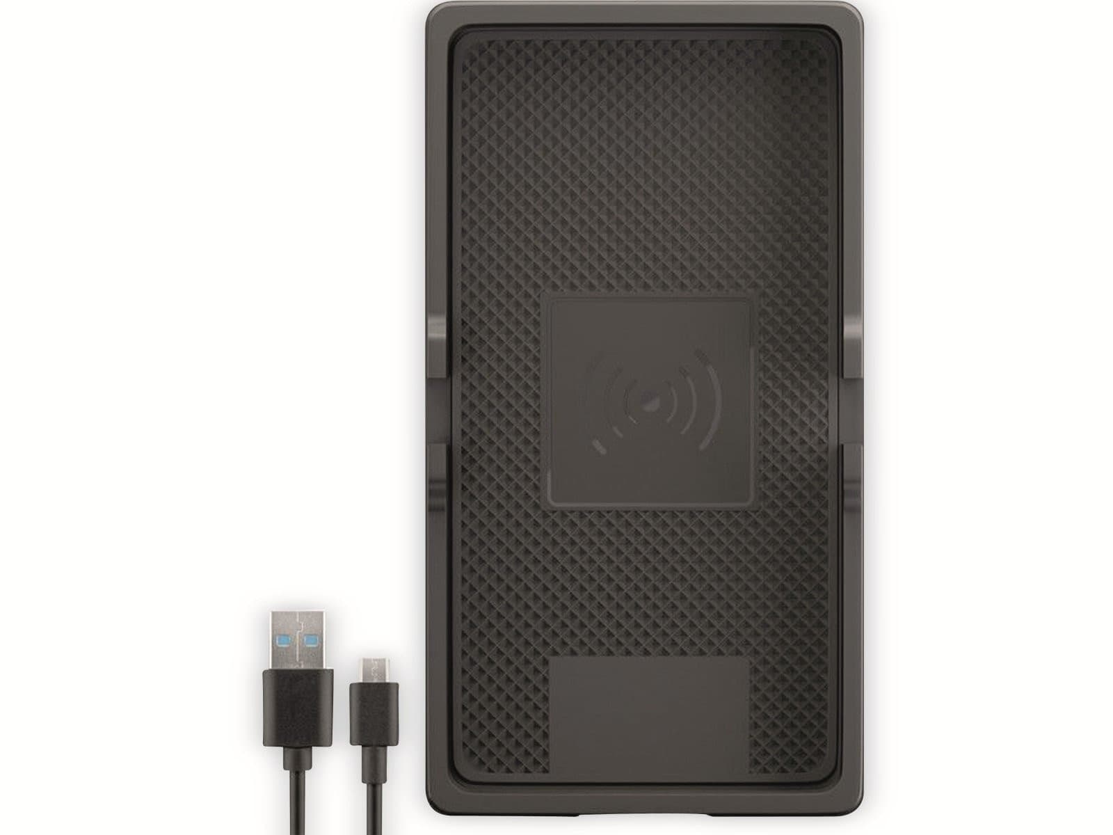 Caricatore Smartphone Qi Wireless da Auto 15W Silicone Nero - 5