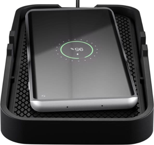 Caricatore Smartphone Qi Wireless da Auto 15W Silicone Nero - 6