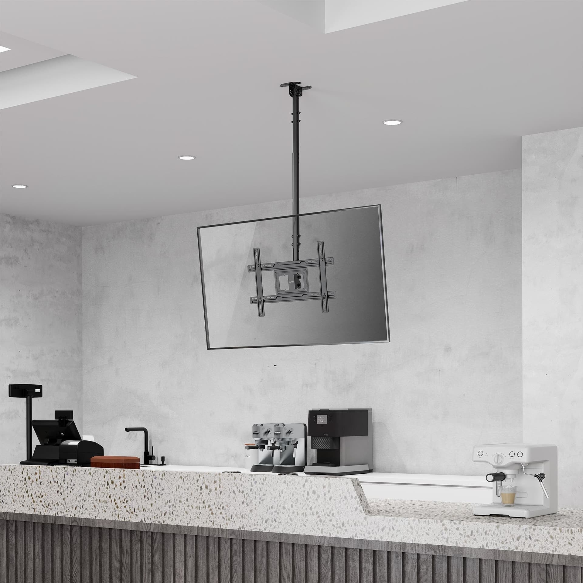 Supporto da Soffitto TV 37''-80'' Full-Motion Altezza Regolabile - 10