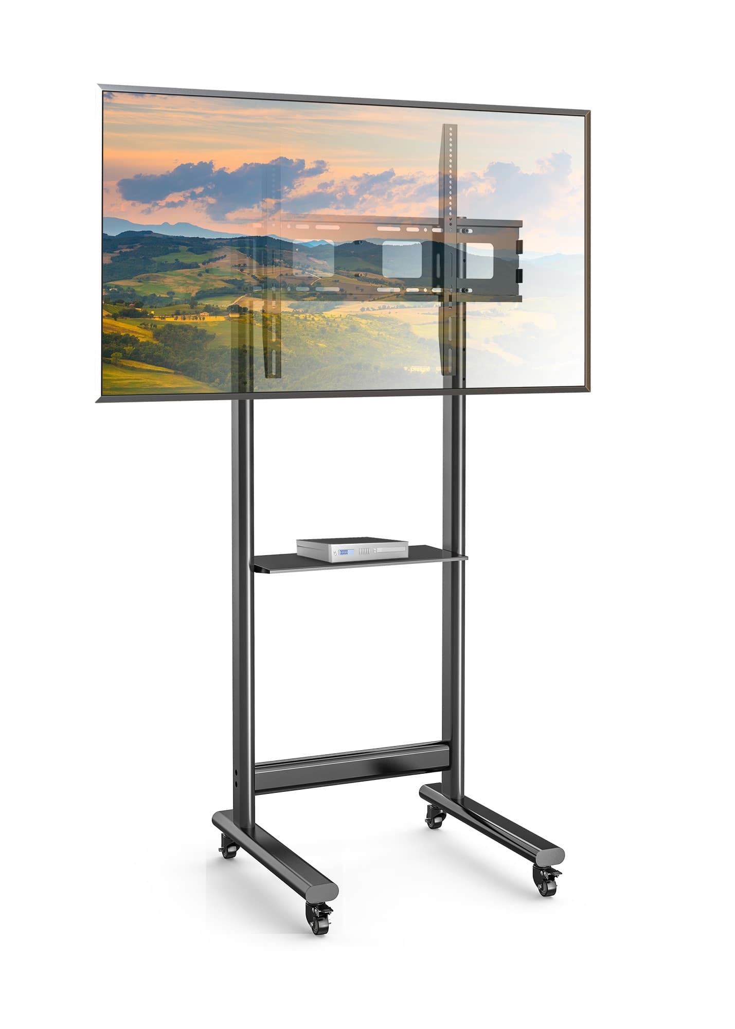 Supporto da Pavimento TV LCD/LED 50-90'' Altezza Regolabile con Mensola - 8