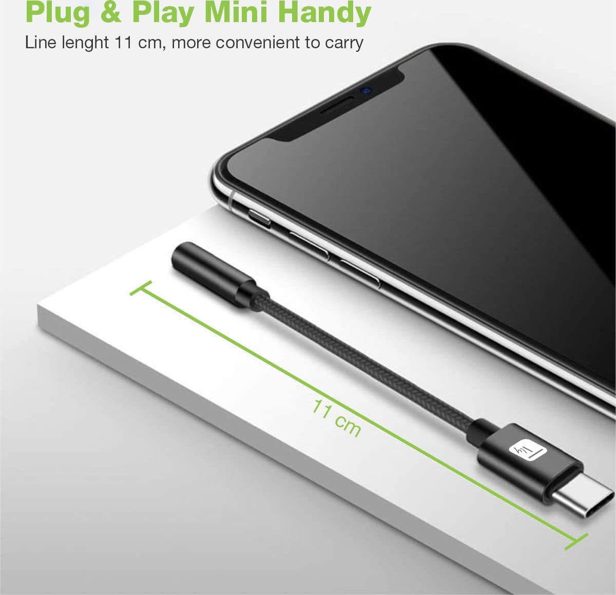 Cavo Adattatore Cuffie da USB-C&trade a Jack Audio 3.5'' Chip DAC - 6