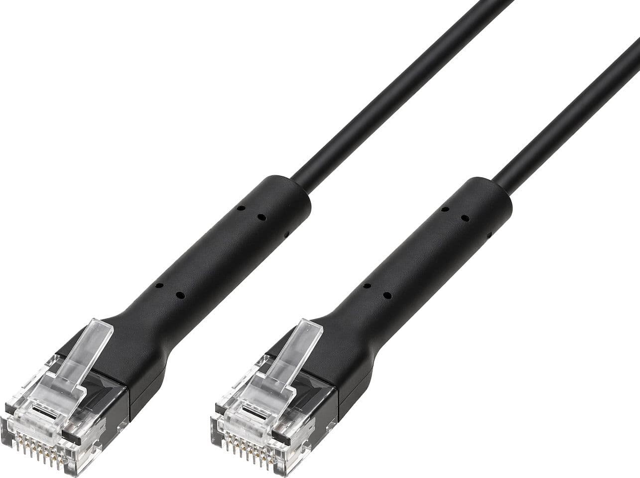 Cavo Slim Patch di Rete Pieghevole in Rame Cat.6A U/UTP 5m Nero - 26