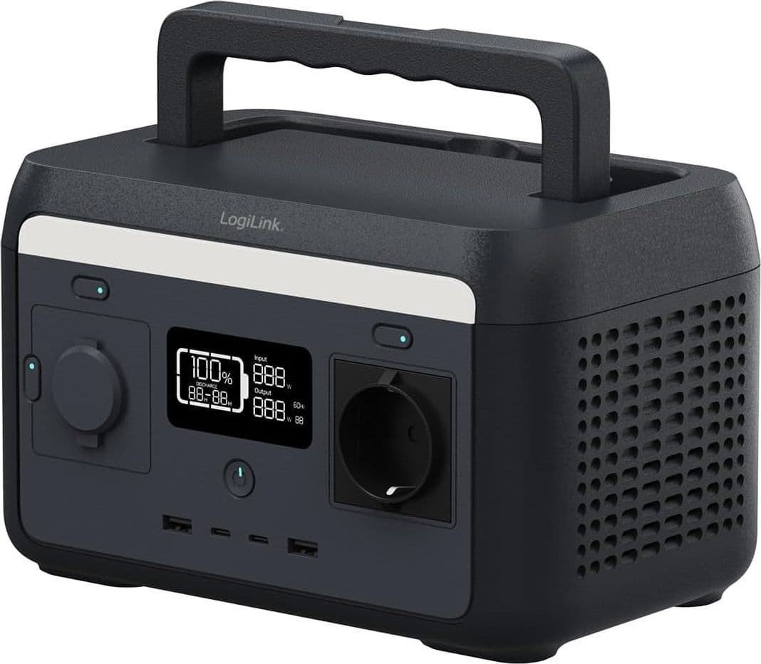 Stazione di Alimentazione Portatile 300W LiFePO4 Batteria Ricarica Solare - 12