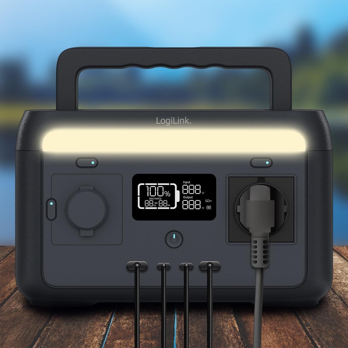 Stazione di Alimentazione Portatile 300W LiFePO4 Batteria Ricarica Solare - 15