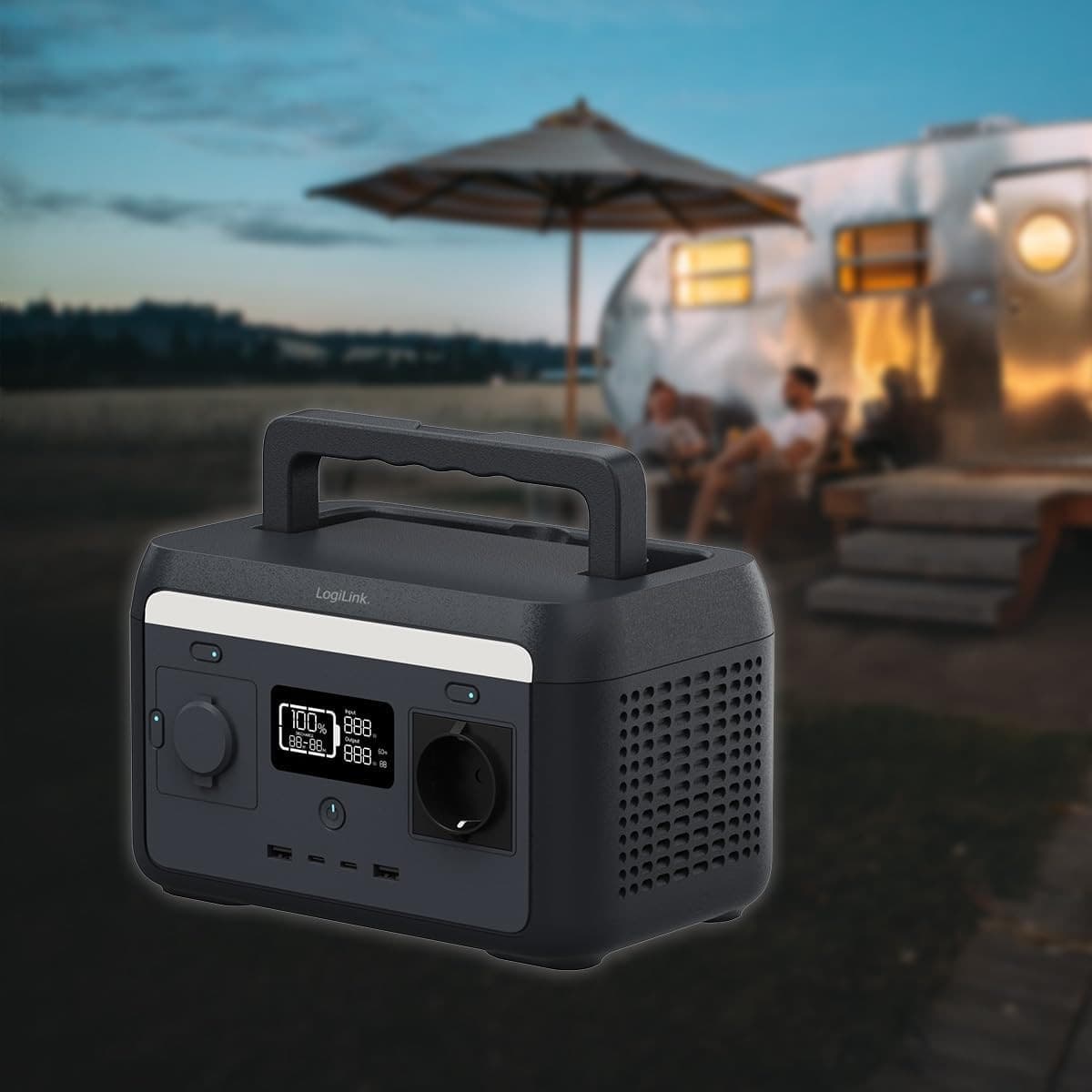 Stazione di Alimentazione Portatile 300W LiFePO4 Batteria Ricarica Solare - 16