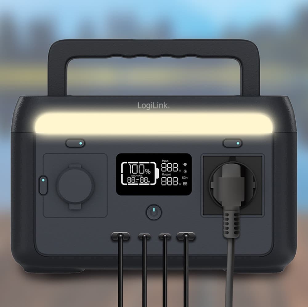Stazione di Alimentazione Portatile 300W LiFePO4 Batteria Ricarica Solare - 7