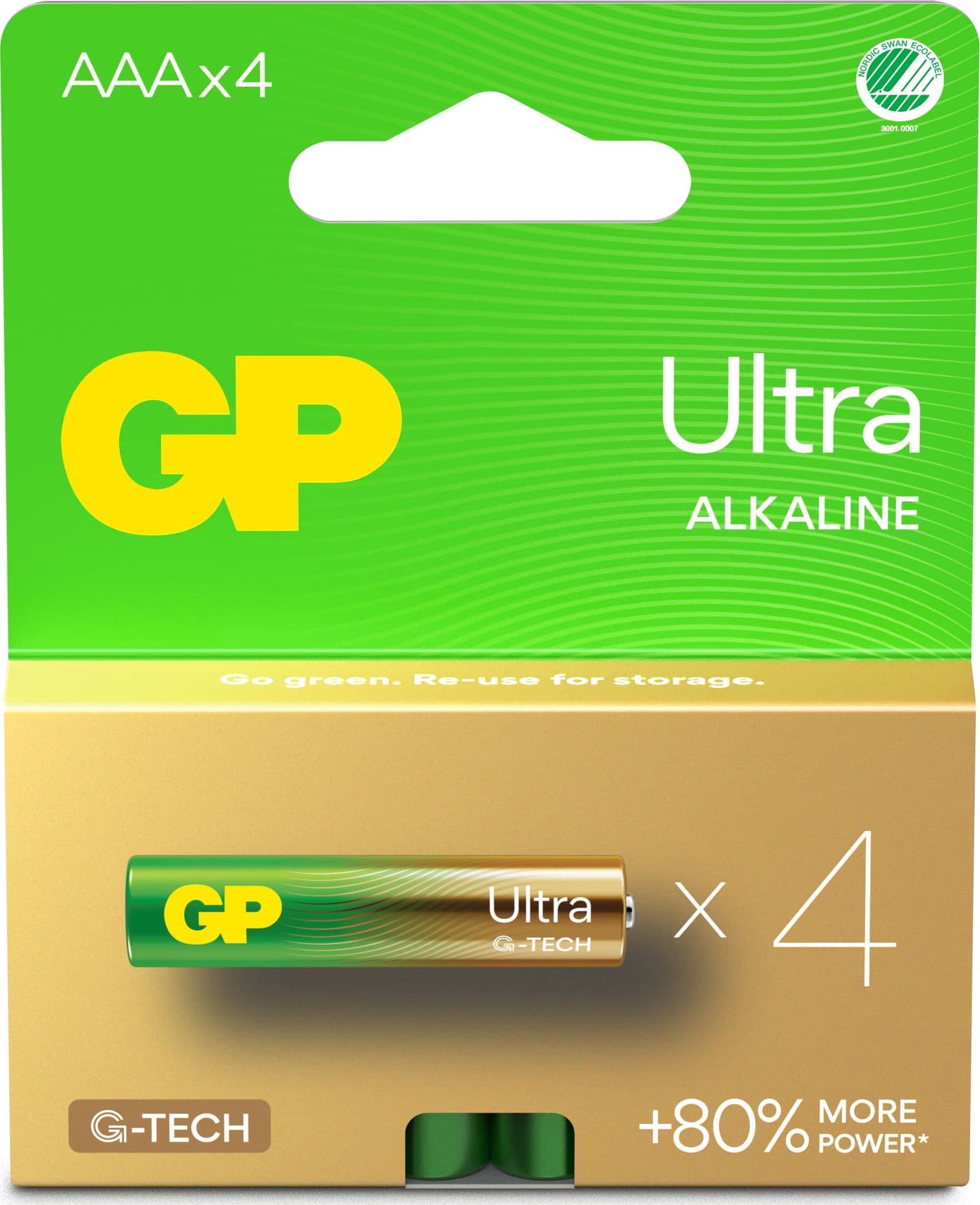 Confezione 4 Batterie GP Ultra Alcaline Ministilo AAA 24AU/LR03 - 16