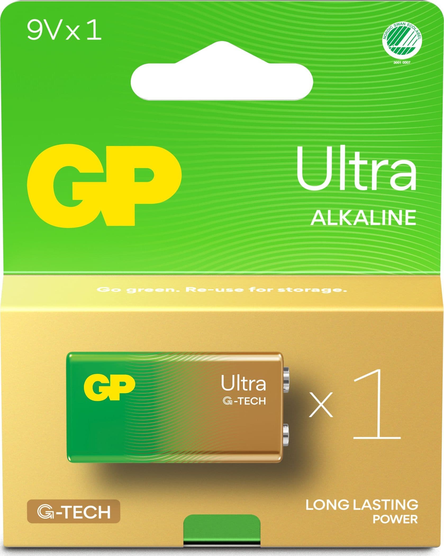Batteria GP Ultra Alcalina 9V 1604AU/6LF22 - 2